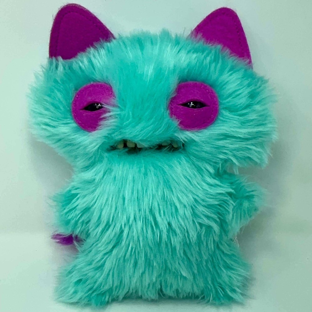 Zuru Fuggler Butt Ugly Pets 9" Yawper Pomeranian Monster Stuffed Animal Teal